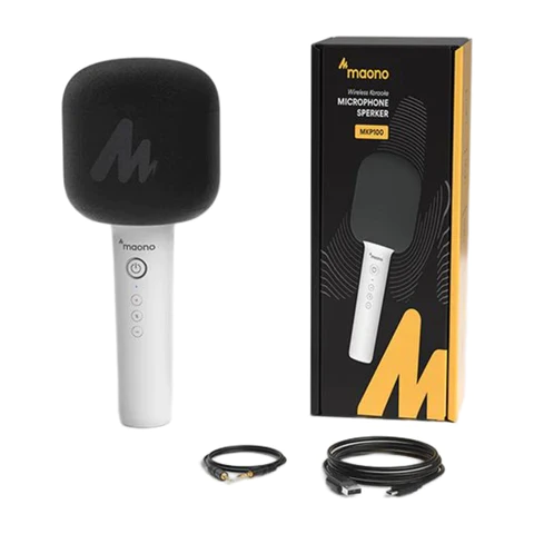 MICROFONO MAONO INALAMBRICO MKP100 PLATEADO
