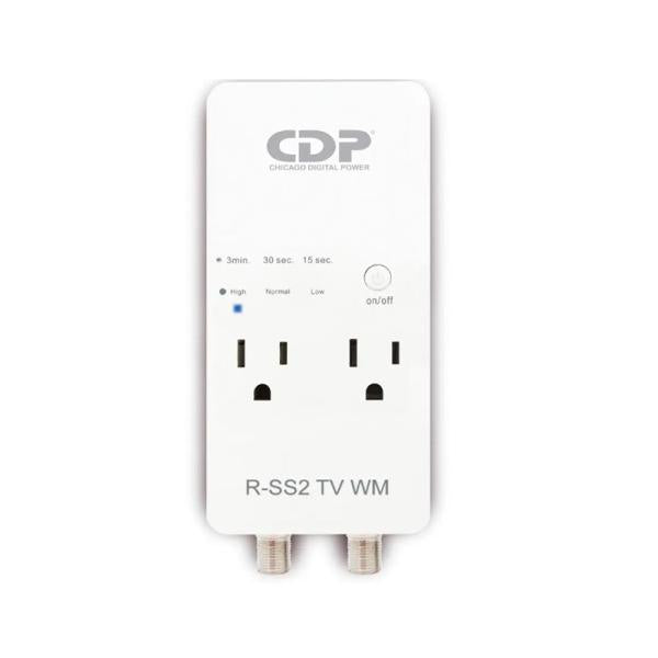 PROTECTOR DE VOLTAJE CDP R-SS2TV-WM 1800W 2 TOMAS SUPRESIÓN DE SOBRECORRIENTE Y SOBRE VOLTAJE RETARDO DE ENERGÍA SELECCIONABLE BLANCO