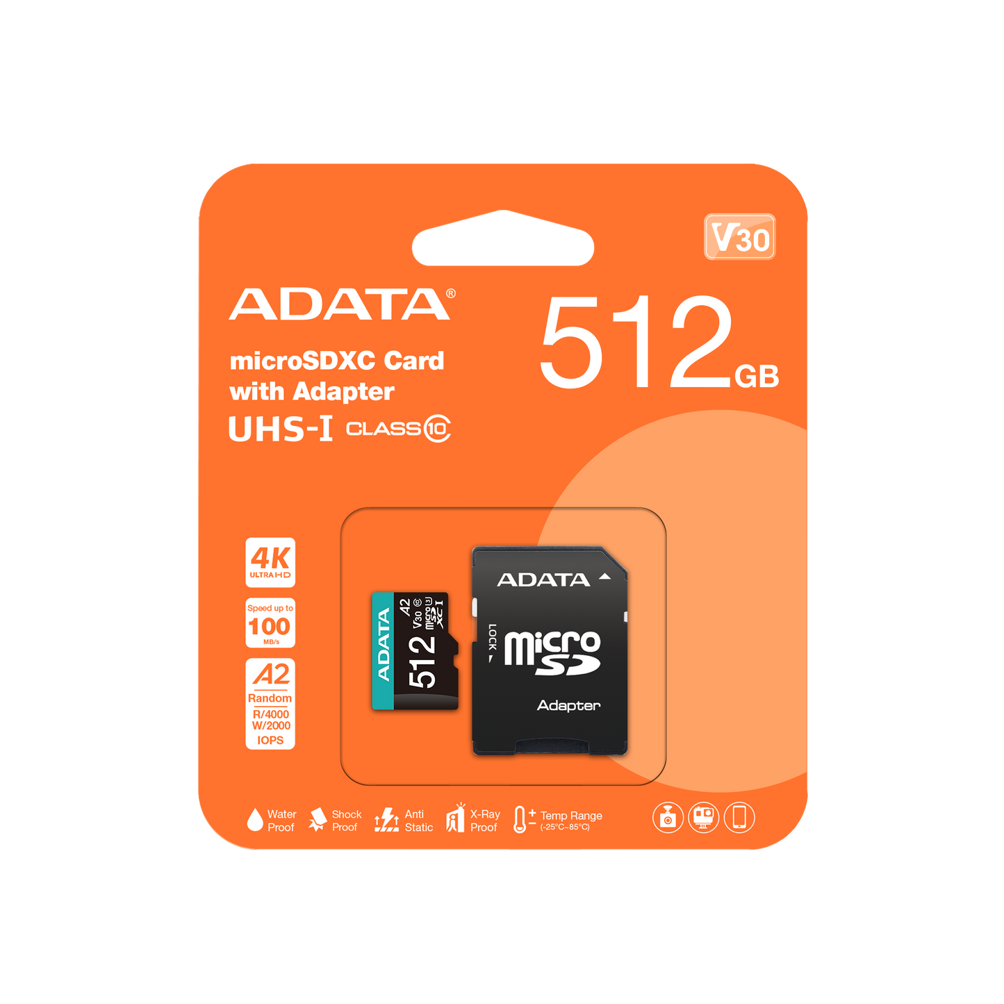 MEMORIA MICRO SD ADATA V30 4K