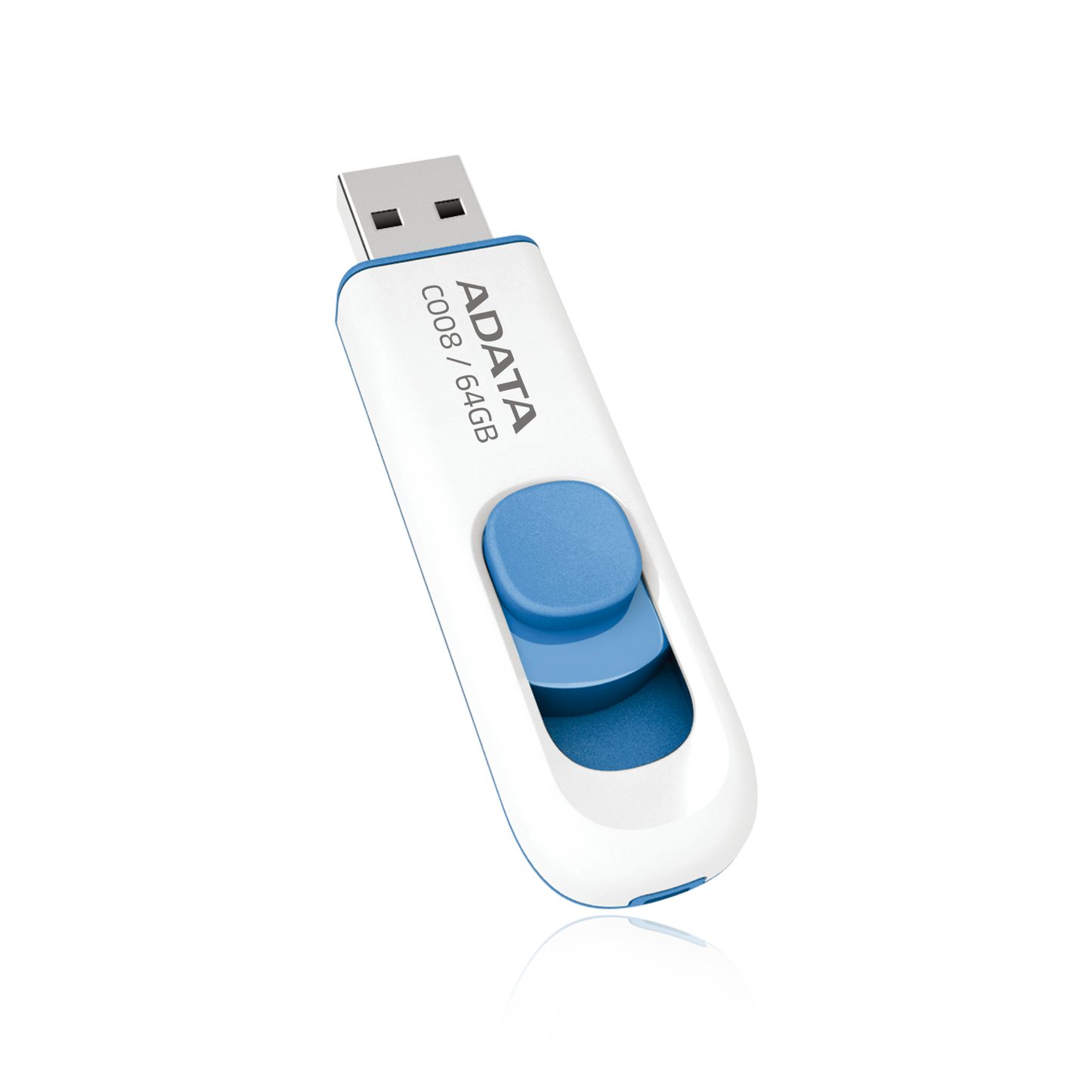 MEMORIA USB ADATA C008 | 64GB | USB 2.0 | WHITE+BLUE