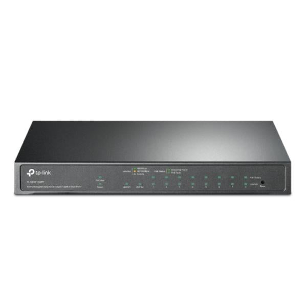 SWITCH TP LINK TL-SG1210MPE(UN) 9 PUERTOS RJ45 GIGABIT / 1 PUERTO COMBO SFP/RJ45 10/100/1000 MBPS ADMINISTRABLE GRIS