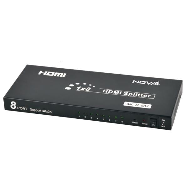 SPLITTER NOVA HDMI 8 PUERTOS 4K 30HZ FAA38318001C NEGRO
