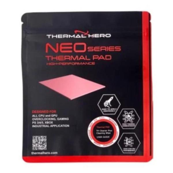 PARCHE TÉRMICO THERMAL HERO NEO PAD EDICION OVERCLOCK 13W/M K 1.0MM CPU/GPU 100x100MM TH-412110-OC ROSADO