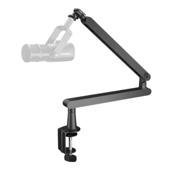 SOPORTE PARA MICROFONO MAONO BA92 COMPATIBLE CON MICROFONOS PD400X PD200X PD100 PM500 PM320 PM325T CAPACIDAD DE 2KG TORNILLO DE 5/8 PULG A 3/8 PULG NEGRO