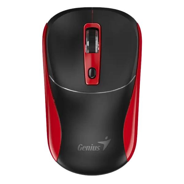 MOUSE GENIUS NX-7123 INALAMBRICO CON RECEPTOR 1200DPI 31030043402 NEGRO/ROJO