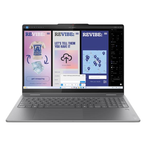 LAPTOP LENOVO YOGA 7I 2-IN-1 16ILL10 INGLES 16 PULG INTEL ULTRA 7 256V 16GB RAM LPDDR5X 512GB SSD INTEL ARC 140V SIN RGB TOUCH WIN 11 HOME 83JT0047US GRIS