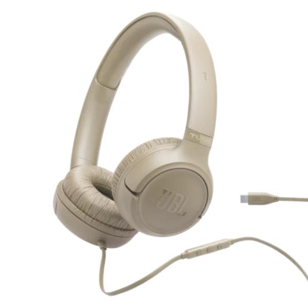 HEADSET JBL TUNE 530C ALAMBRICO USB-C JBLT530CBEGAM BEIGE