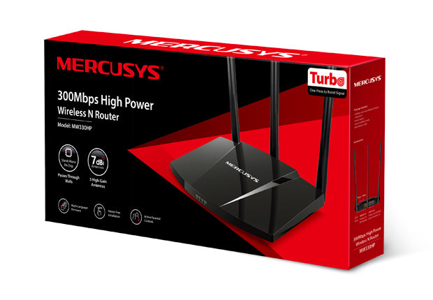 ROUTER MERCUSYS INALAMBRICO 300MBPS HIGH POWER MW330HP