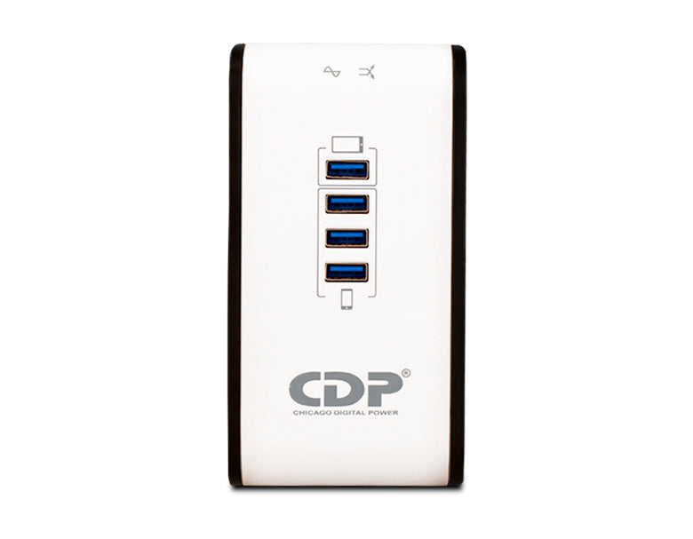 REGULADOR CDP 4 USB / 8 SALIDAS / 1000VA | R2CU-AVR1008