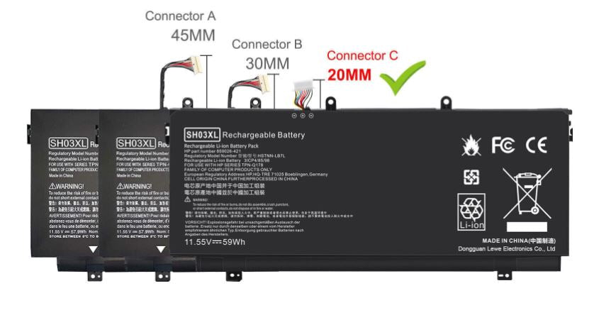 BATERIA HP SPECTRE X360 13-AC0xx 13-AC023DX 13-W0XX 13-W013DX 59Wh | SH03XL