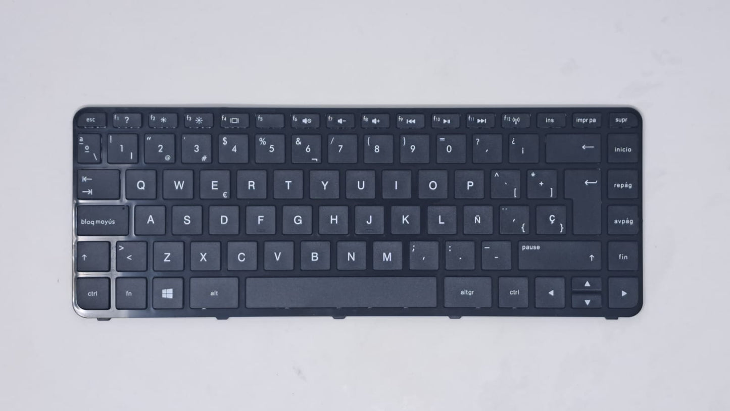 TECLADO HP COMPAQ 14-E 14-F 14-E000 14-F000 CON FRAME (3 TORNILLOS)