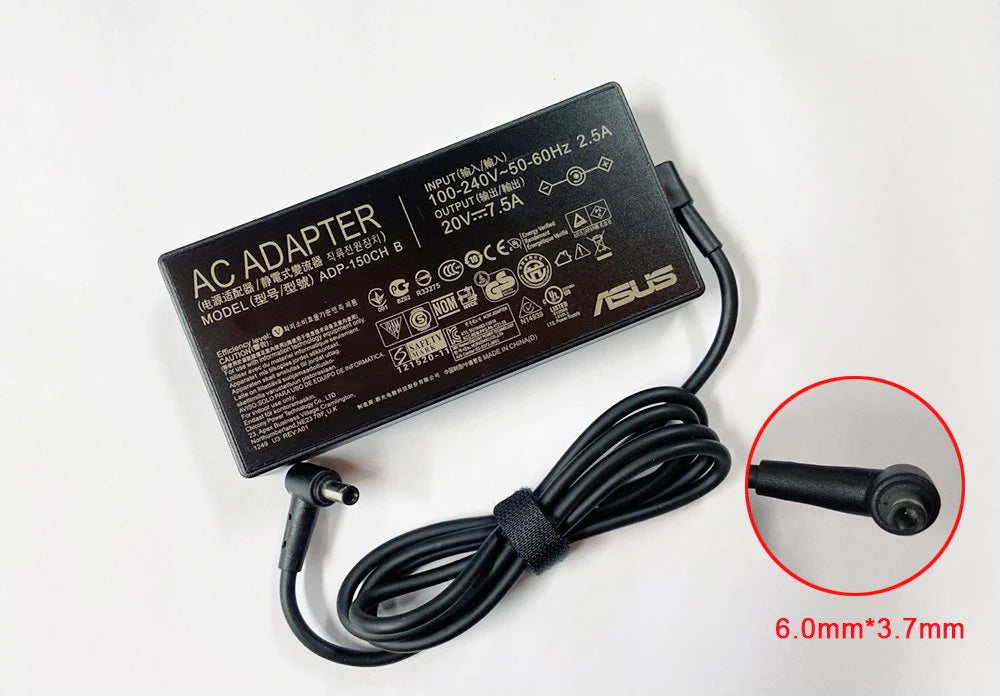 CARGADOR ASUS ORIGINAL 150W / 20V / 7.5A / 6.0 x 3.7MM | ADP-150CH B