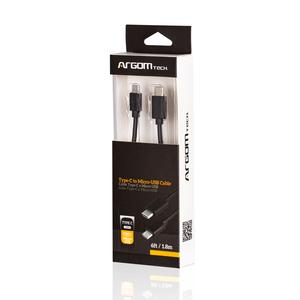 CABLE TIPO C A MICRO USB M / M 10 PIES / 3 M ARG-CB-0065