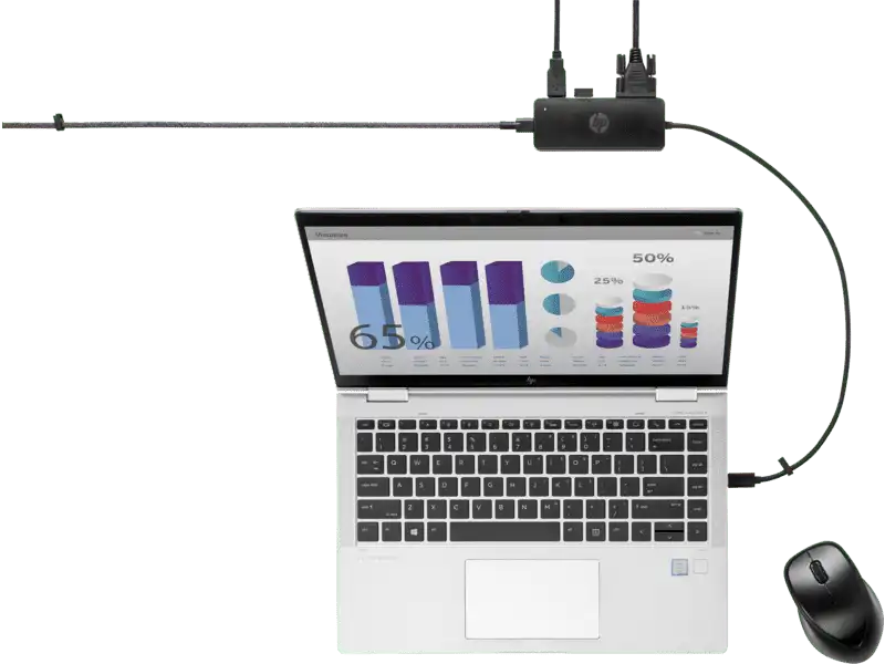 DOCKING USB-C HP Travel Docking G2 Negro HSAU001H 7PJ38AA