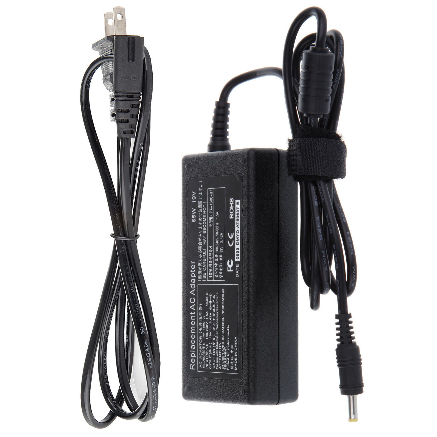 CARGADOR ASUS DELL GENERICO 65W / 19V / 3.42A / 4.0 X 1.7MM