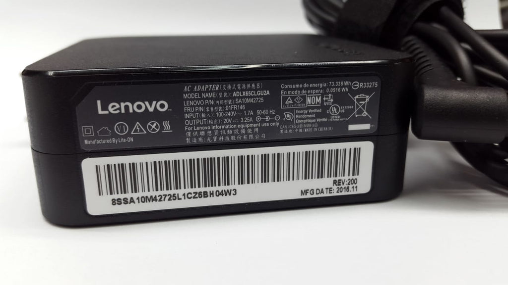 Cargador Lenovo 20v 3 .25a 65w Punta Usb Genérico GENERICO