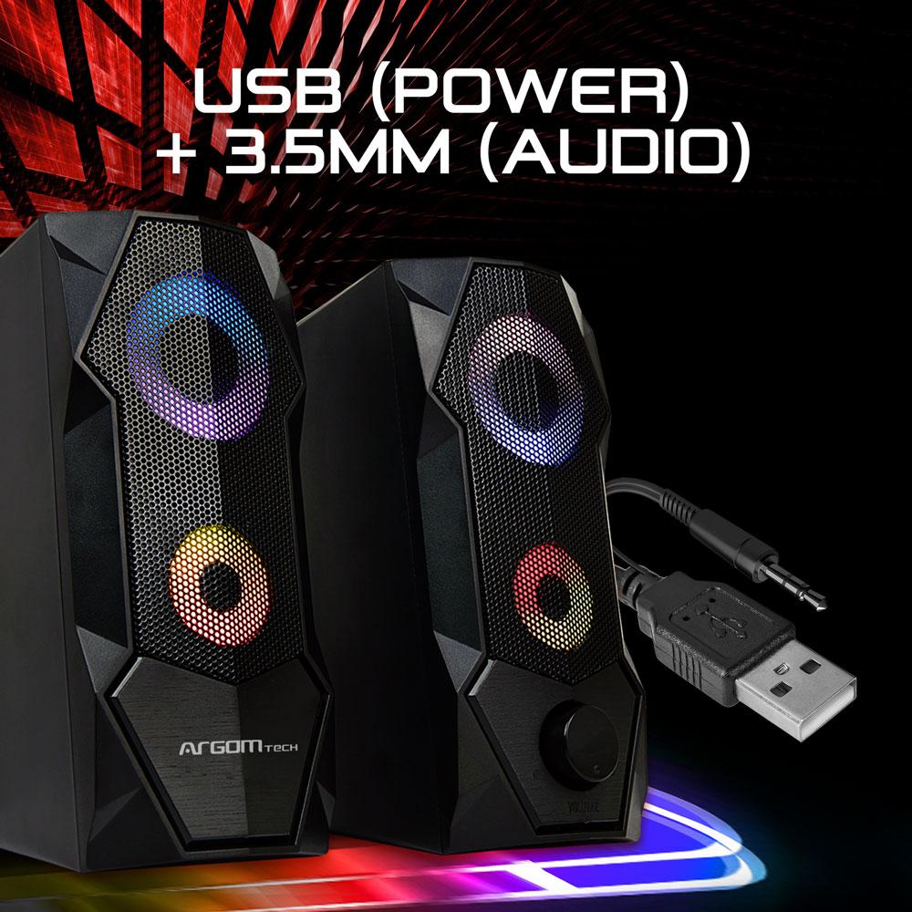 PARLANTE ARGOM COMBAT GAMING S68 2.0 BLACK ARG-SP-1068BK