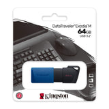 FLASH DRIVE Kingston USB 3.2 DTXM/64GB memoria exodia Azul con negro