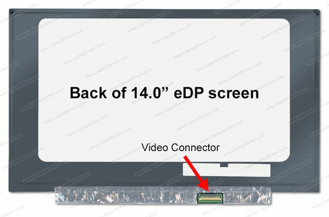 PANTALLA 14.0 LED SLIM P/LAPTOP FULL HD (FHD) CONECTOR EDP 30 PINES ABAJO DERECHA NO BRACKET  1920x1080 ** ¡NOTA: SE VENDE SOLO INSTALADA EN NUESTRO TALLER! **