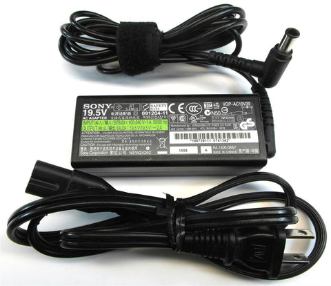 CARGADOR SONY VAIO ORIGINAL USADO 39W ~ 40W / 19.5V / 3.9A / 4.4 X 6.0MM
