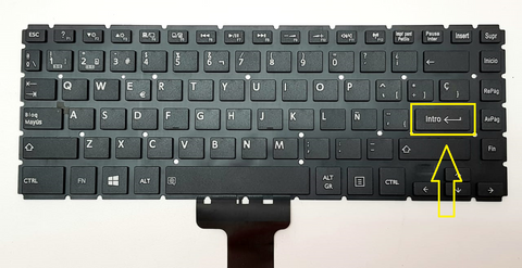 TECLADO TOSHIBA L40-B  L45-B L45-B L40DT-B L40T-B L40D-B L40-C L40W-C L45D-B L45D-B L45DT-B L45T-B