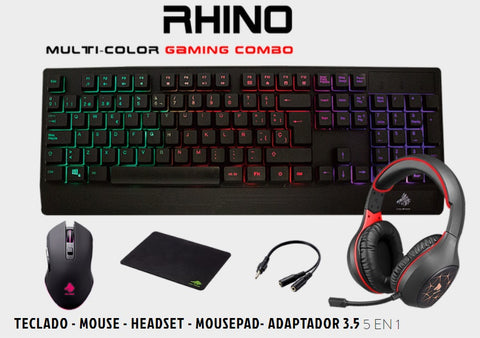 KIT GAMER EAGLE WARRIOR RHINO 5 IN 1
