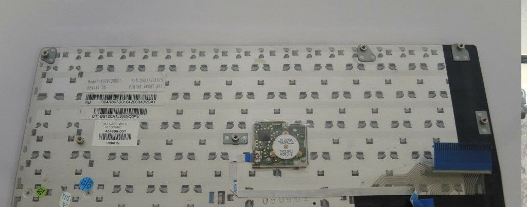 TECLADO HP COMPAQ 2710p GENUINE - KEYBOARD W/ MOUSE BUTTONS 454696-001