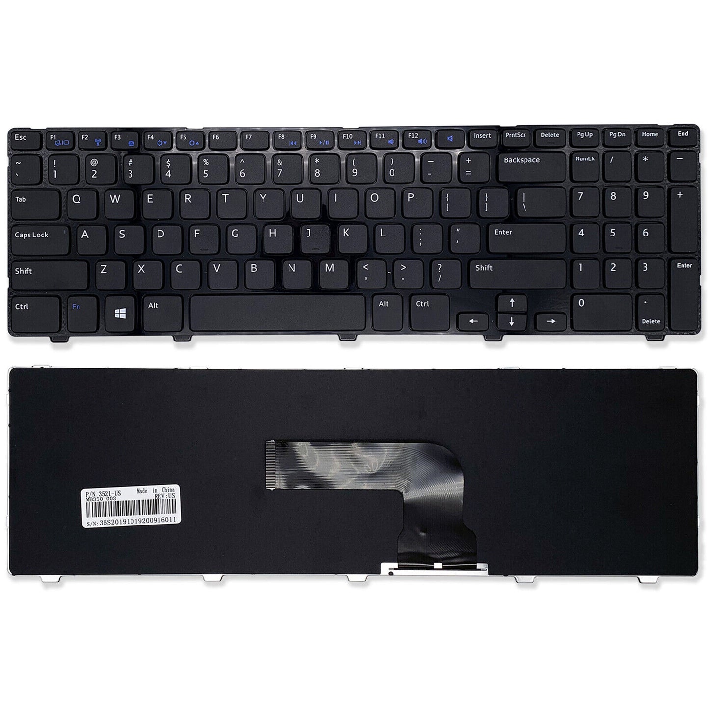 TECLADO DELL 15 14R 15R 15V 1316 2521 3521 3537 5421 5521 5535 M5331R CON FRAME