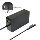 CARGADOR MICROSOFT SURFACE PRO 3 / PRO 4 / 1706 / 1625 / LW-SF-65W / 60W / 5W (USB 2.0 ADICIONAL) / 15V 4.0A / 5V 1A |
