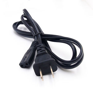 CABLE ENERGIA AC DE 2 PINES PARA CARGADORES TV ELECTRODOMESTICOS