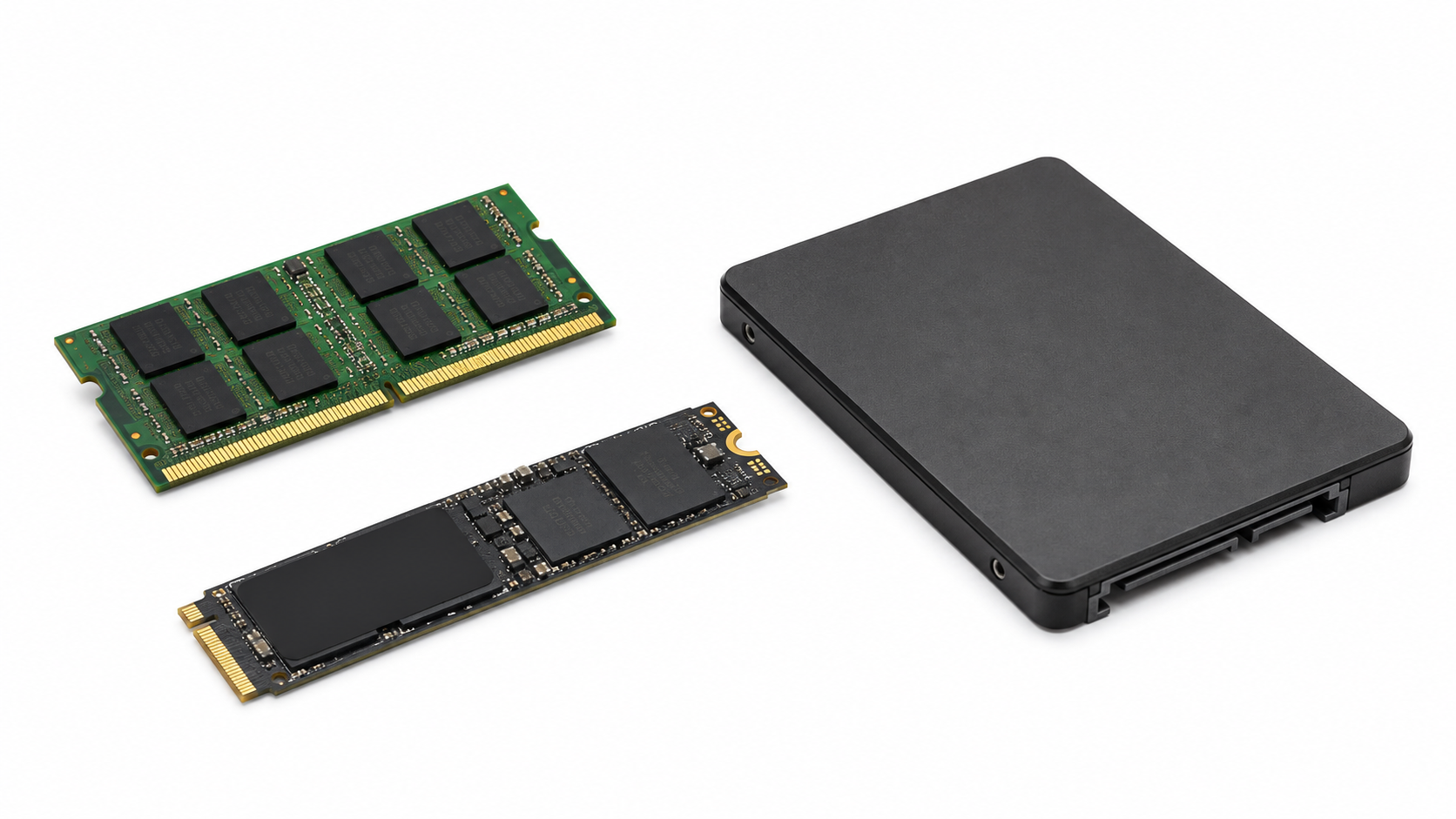 HDD, SSD y Memorias Ram
