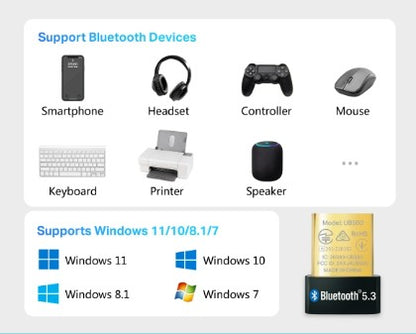 ADAPTADOR TP LINK  BLUETOOTH 5.3 NANO UB500 V2