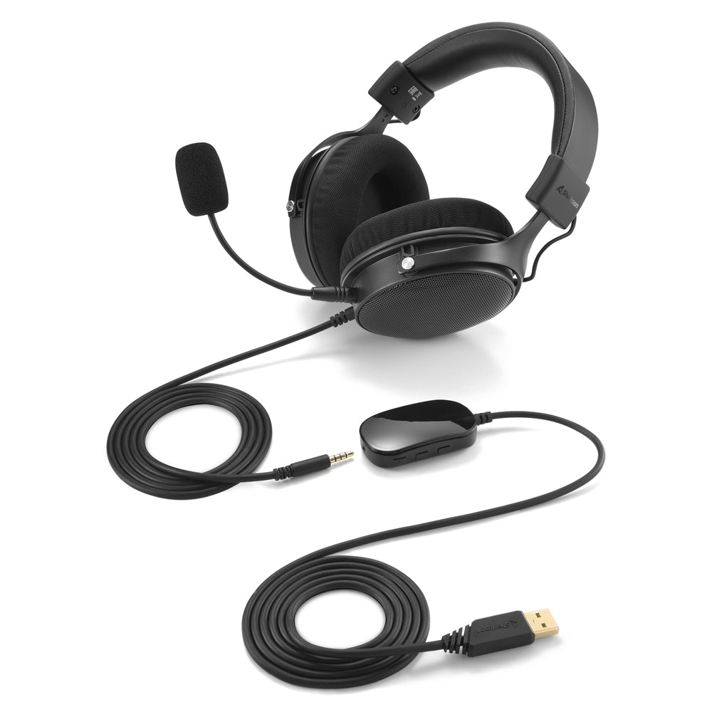 HEADSET SHARKOON B2 USB/TRRS/Stereo Jack