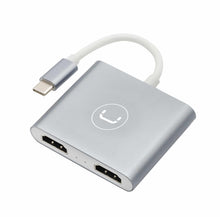 ADAPTADOR DE USB C A DOBLE PUERTO HDMI | HB1103SV