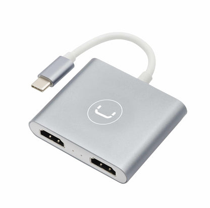 ADAPTADOR DE USB C A DOBLE PUERTO HDMI | HB1103SV