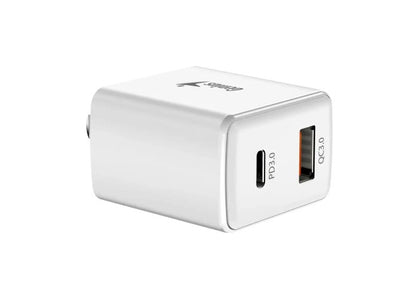 CARGADOR DE PARED GENIUS RS2 PD-20AC | 20W | 2 SALIDAS