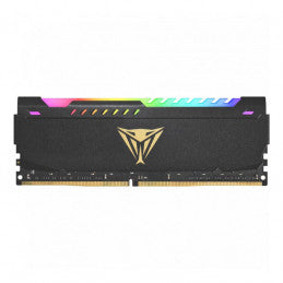 MEMORIA RAM PC 16GB PATRIOT PVSR416G320C8 V4S DDR4 3200 MHZ CL16 1.35 V VIPER STEEL RGB. DISIPADOR ALUMINIO. XMP 2.0 DIMM 288 PINES NEGRO