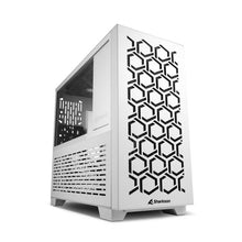 CASE SHARKOON MS-Y1000 MINI TOWER 1 VENTILADOR DE 80MM Y 3 DE 120MM CON VIDRIO LATERAL Y MALLA FRONTAL 4044951035083 BLANCO