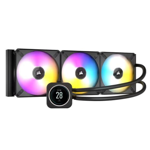 ENFRIAMIENTO LIQUIDO RGB CORSAIR ICUE H170I ELITE LCD  AIO 420MM CW-9060063-WW NEGRO