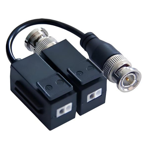 ADAPTADOR VIDEO BALUN TRANSMISOR DE SEÑAL HIKVISION 1/2/3/4/5/8MP HD-TVI/AHD/CVI/CVBS AUDIO OVER COXIALDS-1H18S/E DS-1H18S/ 307400306 NEGRO