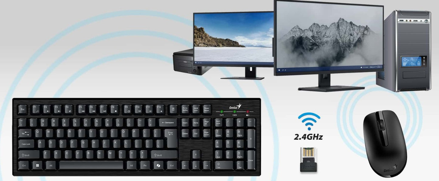 TECLADO Y MOUSE GENIUS KM-8101 | INALAMBRICO