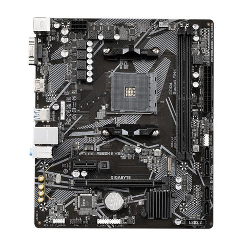 TARJETA MADRE GIGABYTE A520M K V2 AM4 MICRO-ATX DDR4 NEGRO