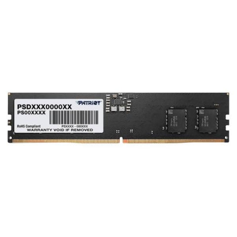 MEMORIA RAM PC 32GB PATRIOT SIGNATURE LINE PSD532G56002 DDR5 5600 MHZ CL46 1.1 V SIN DISIPADOR DIMM 288 PINES NEGRO