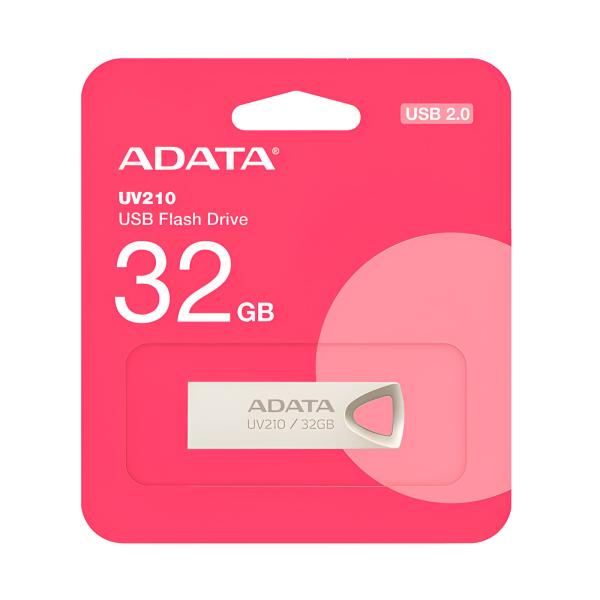 MEMORIA USB 32GB ADATA  AUV210 USB-A 2.0 AUV210-32G-RGD PLATEADO