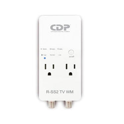 PROTECTOR DE VOLTAJE CDP R-SS2TV-WM 1800W 2 TOMAS SUPRESIÓN DE SOBRECORRIENTE Y SOBRE VOLTAJE RETARDO DE ENERGÍA SELECCIONABLE BLANCO