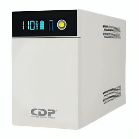 UPS CDP LISMART-855 500VA 250W UPS LINEA INTERACTIVA LITIO LIFEPO4 120VAC USB LCD BLANCO