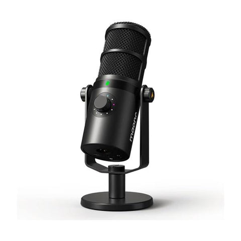 MICRÓFONO GAMING RGB MAONO PD400X USB XLR DINÁMICO PARA PODCAST NEGRO