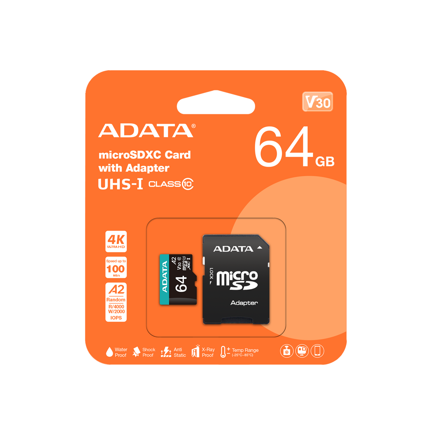 MEMORIA MICRO SD ADATA V30 4K