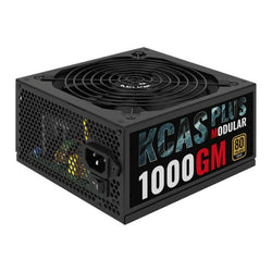 FUENTE DE PODER AEROCOOL 1000GM KCAS PLUS 1000W 80 PLUS GOLD SEMI MODULAR ATX ACPG-KPK0FUC.12 NEGRO