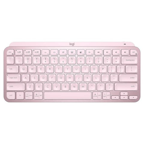 TECLADO LOGITECH MX KEYS MINI MEMBRANA INALÁMBRICO BLUETOOTH INGLÉS 920-010474 ROSADO